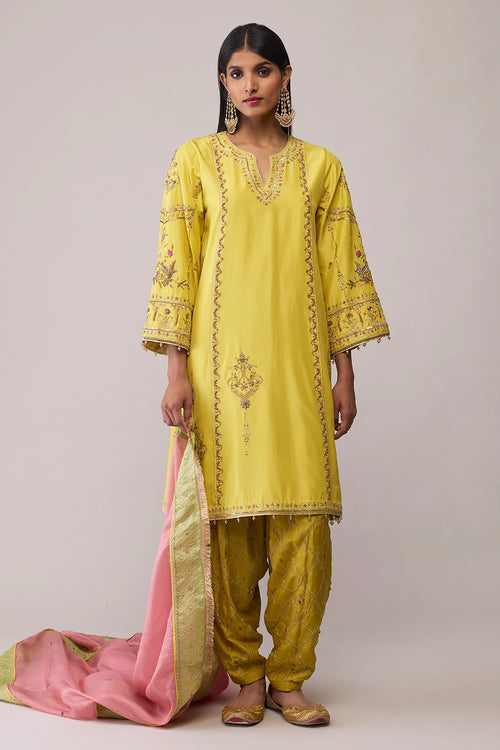 Yellow Amna Kurta Set