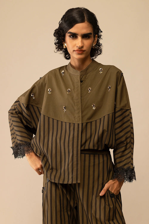 Emma Olive Shirt