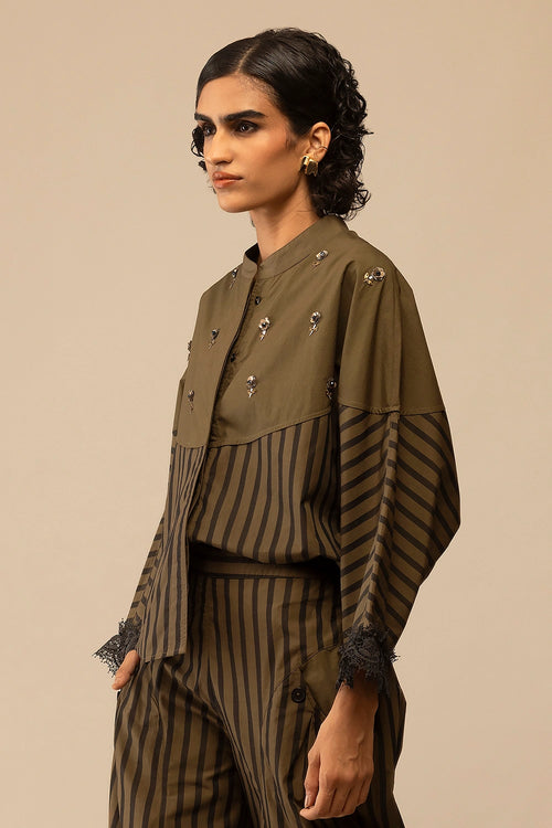Emma Olive Shirt