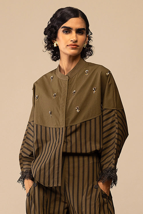 Emma Olive Shirt