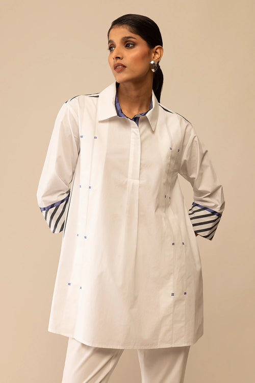 Neela White Tunic