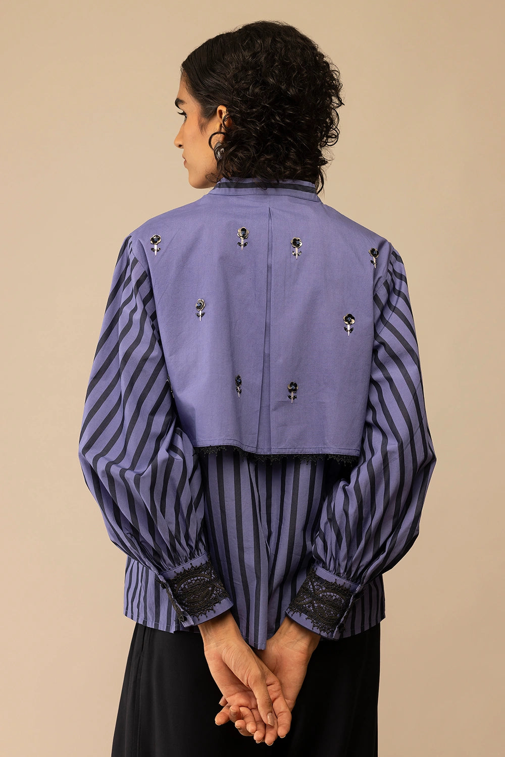 Nora Blue Stripe Shirt