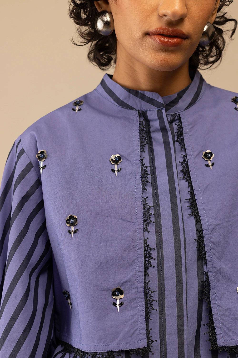 Nora Blue Stripe Shirt