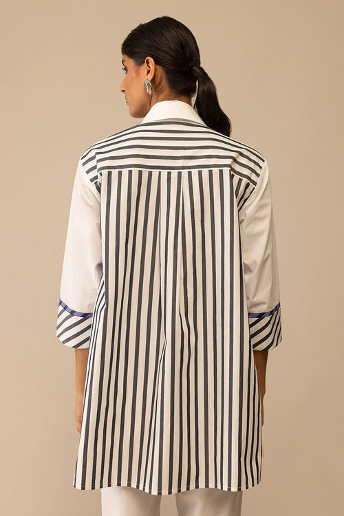 Neela White Embroidery Tunic
