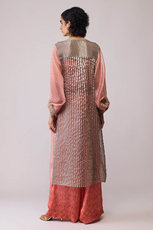 Red Stripe Amira Jacket with Co-ord Set