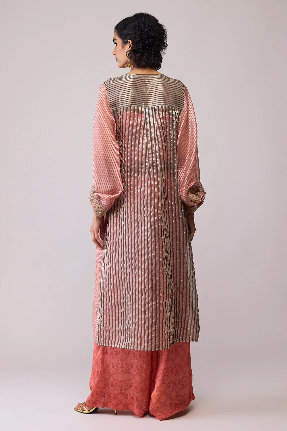 Red Stripe Amira Jacket with Co-ord Set