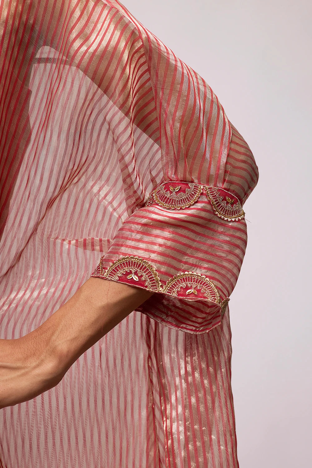 Red Stripe Manya Kaftan Set