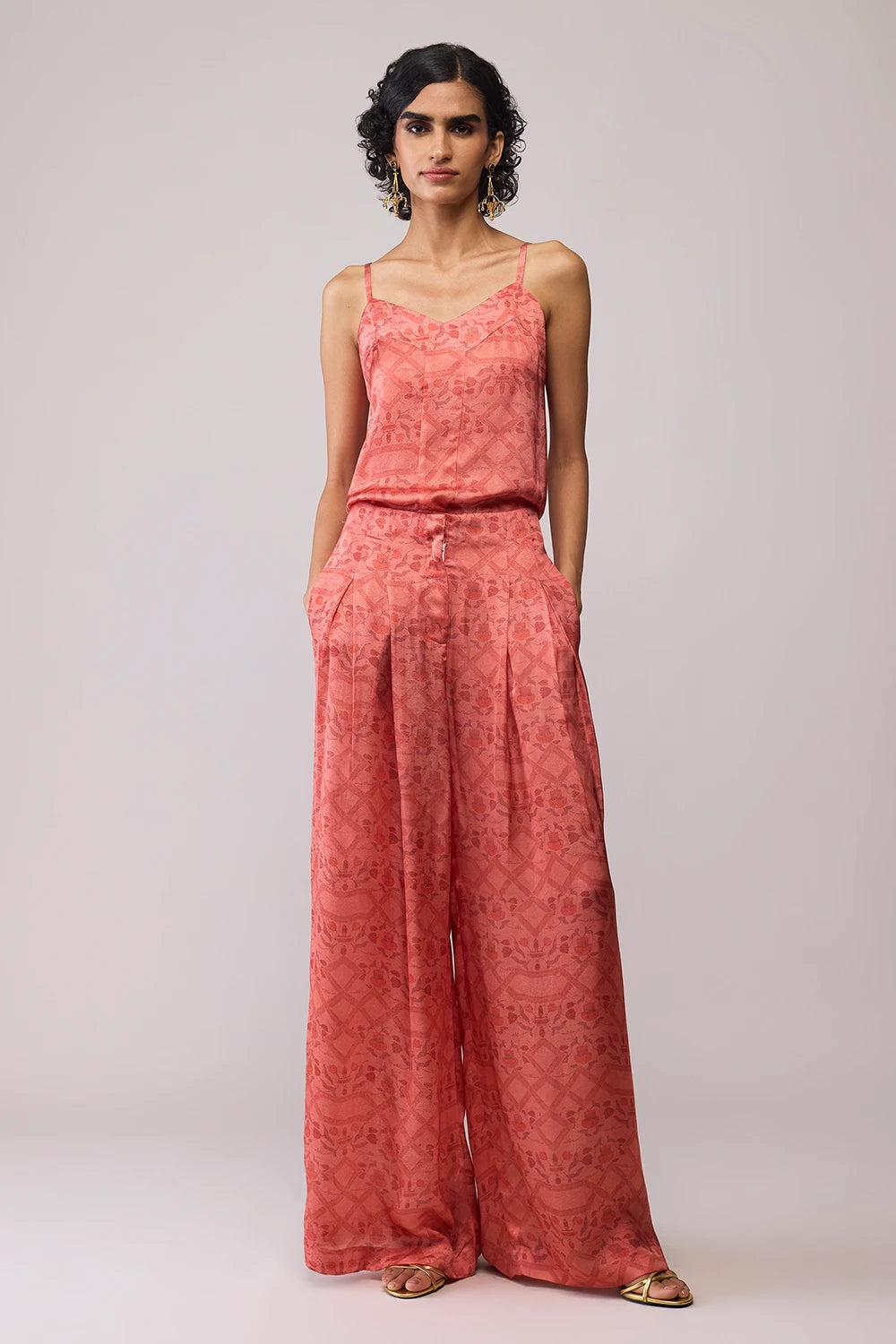 Red Stripe Amira Jacket with Co-ord Set