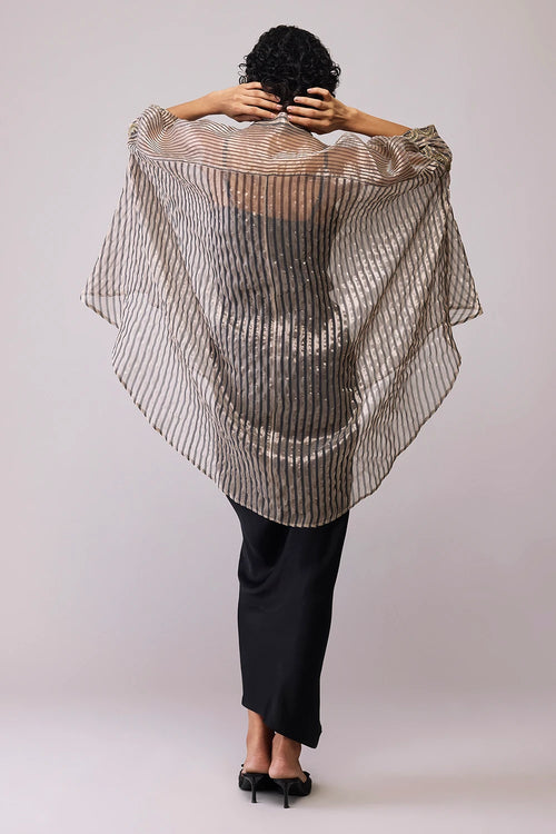 Black Stripe Manya Kaftan