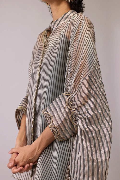 Black Stripe Manya Kaftan