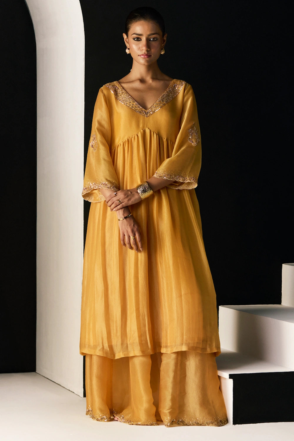 Yellow Rehmat Lehenga Set