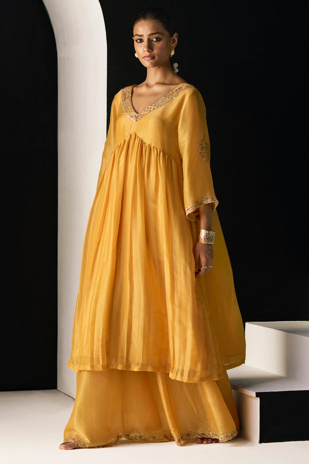 Yellow Rehmat Lehenga Set