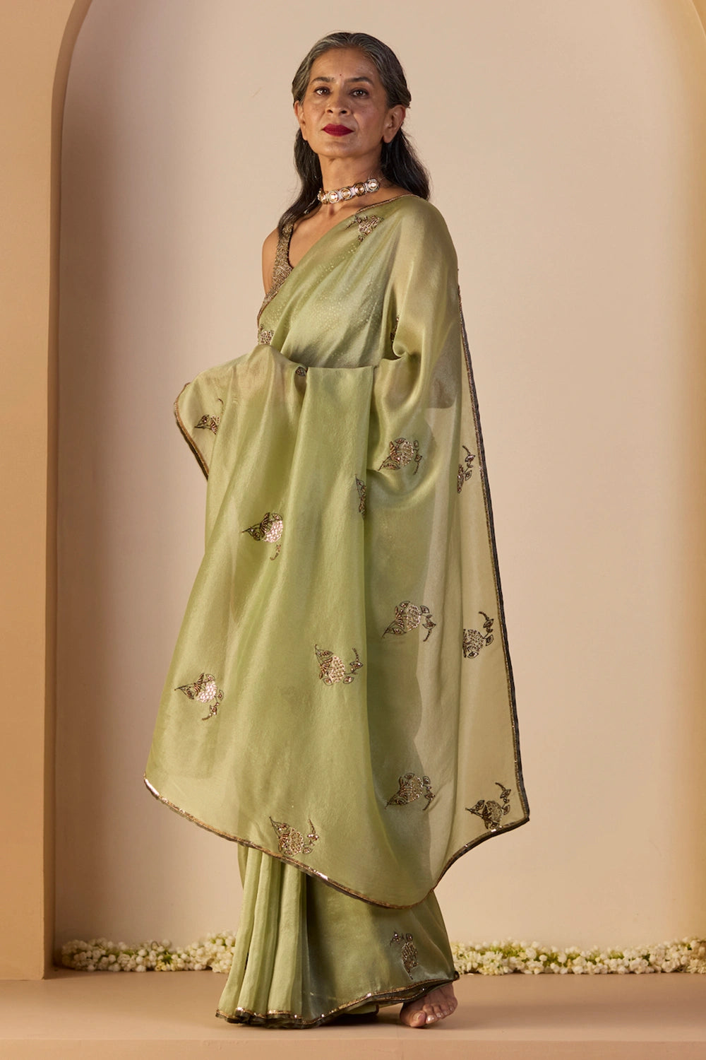 Green Iqra Saree