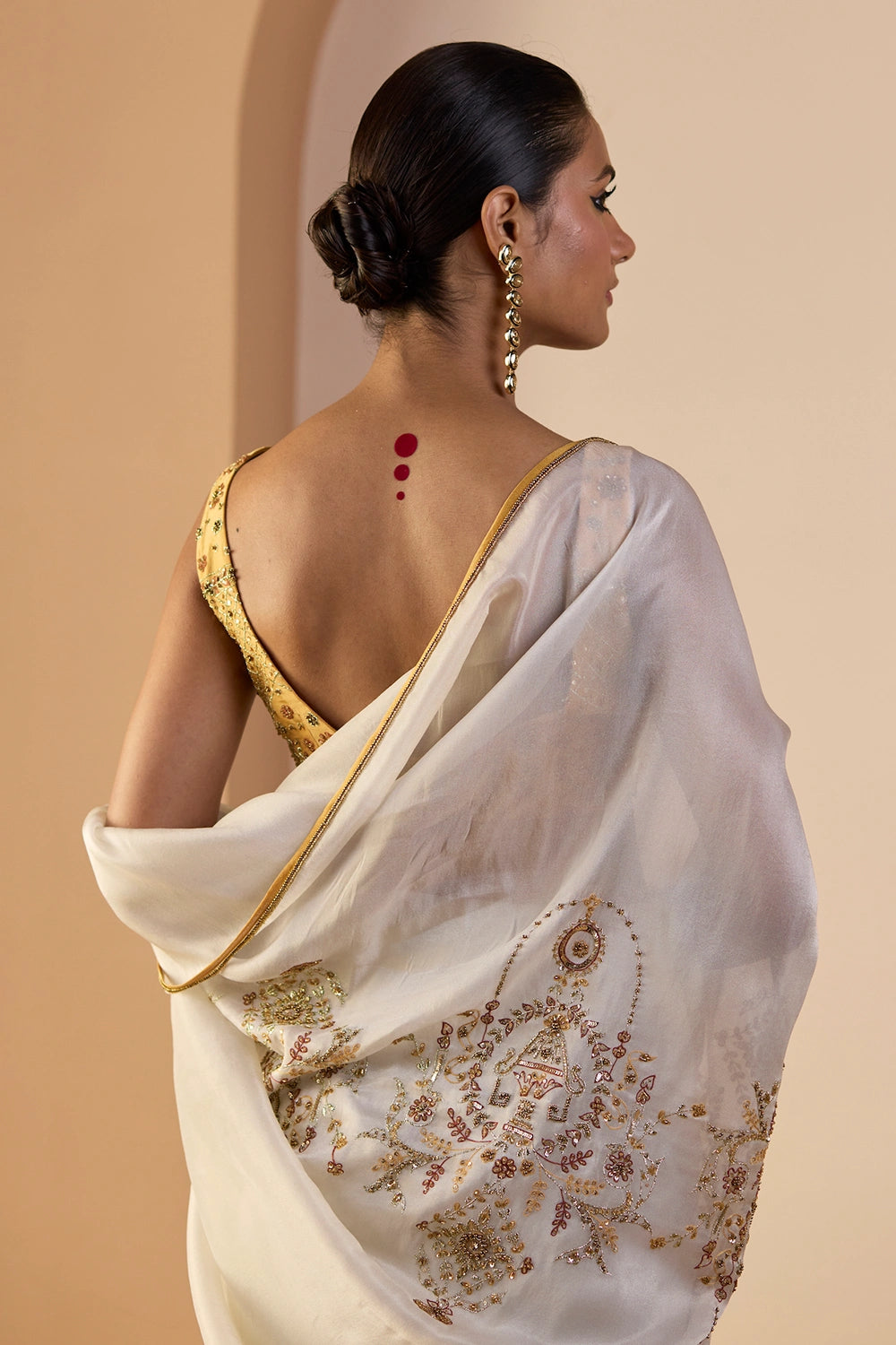 White Iqra Saree