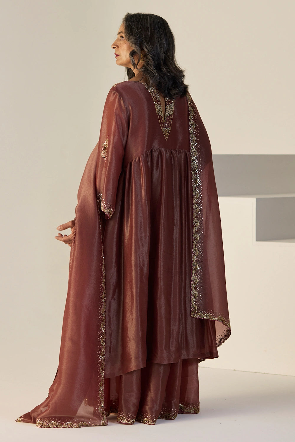 Rust Rehmat Lehenga set