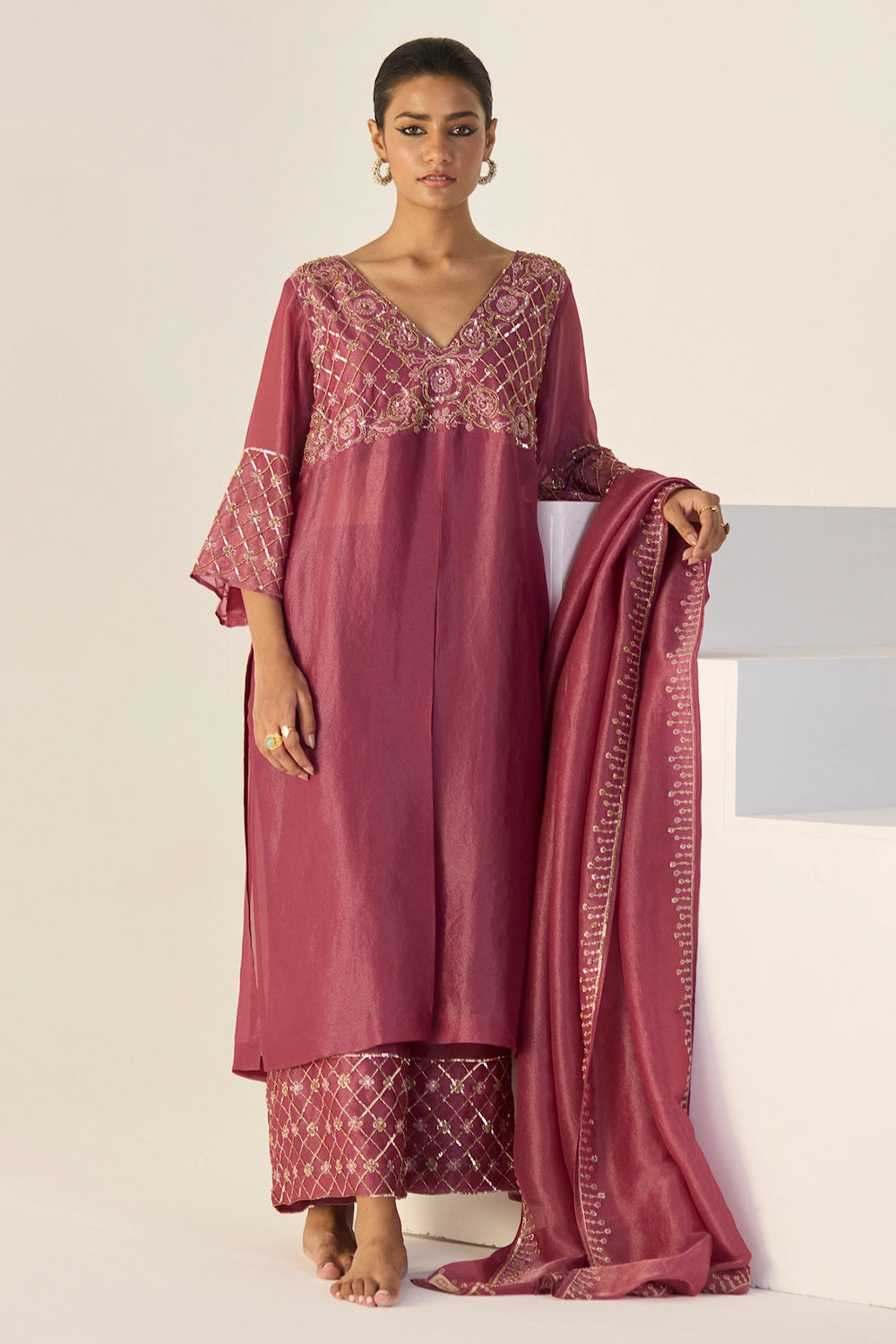 Purple Badla Suit