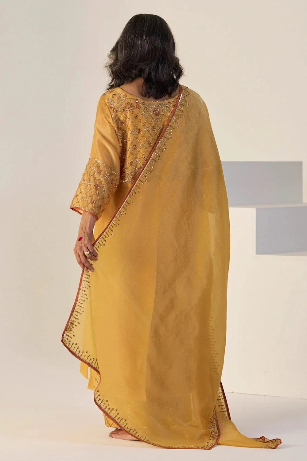 Yellow Badla Suit, image size:1000x1500