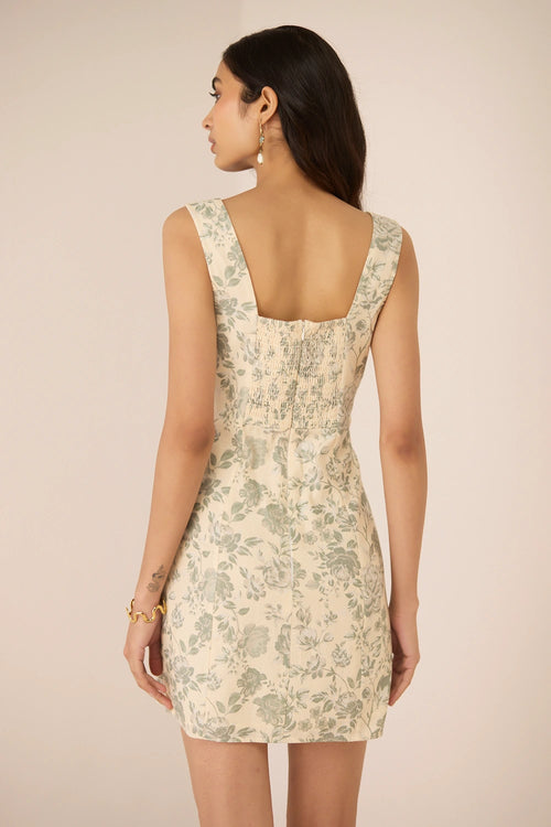 Primrose Mini Wildflower Sage Dress