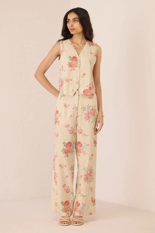 Alex Garden Trellis Top with Pants Set