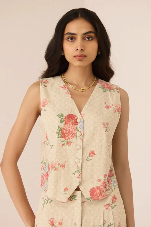 Alex Garden Trellis Top with Pants Set