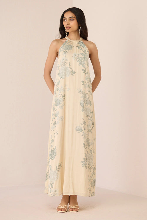 Bethany Maxi Wildflower Sage Dress