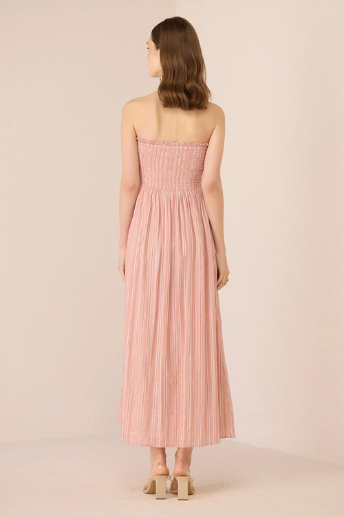 Blake Midi Blush Stripe Dress
