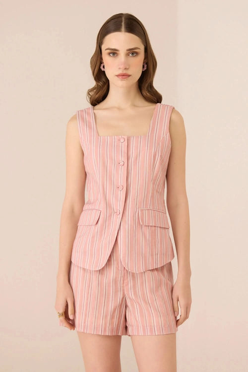 Bailey Blush Stripe Top