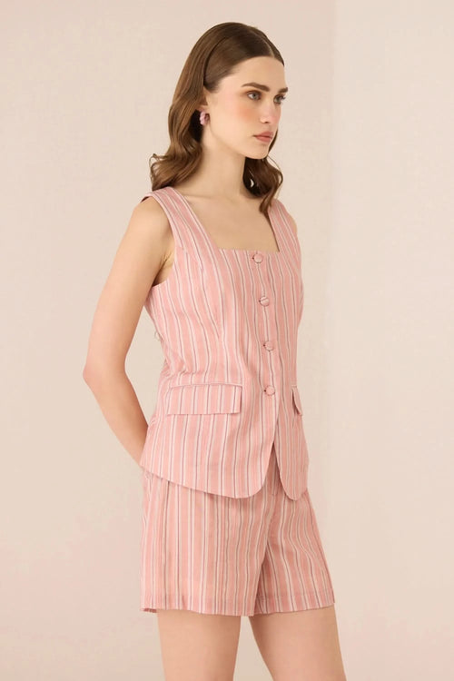 Bailey Blush Stripe Top