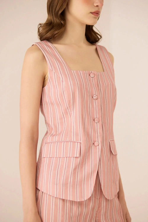 Bailey Blush Stripe Top