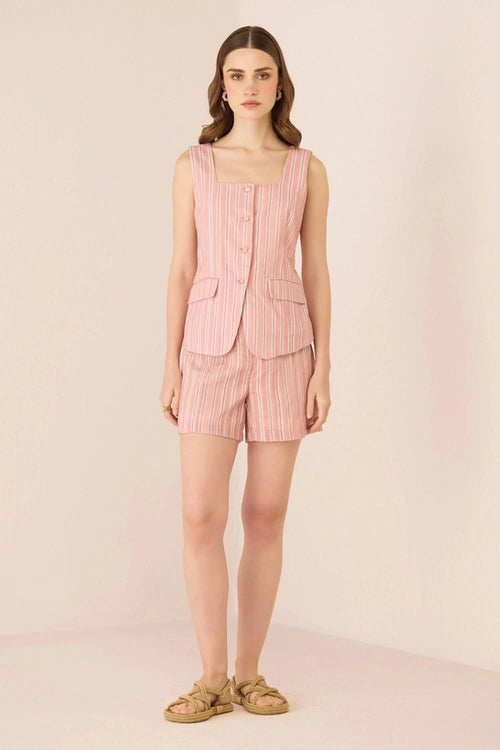 Bailey Blush Stripe Top