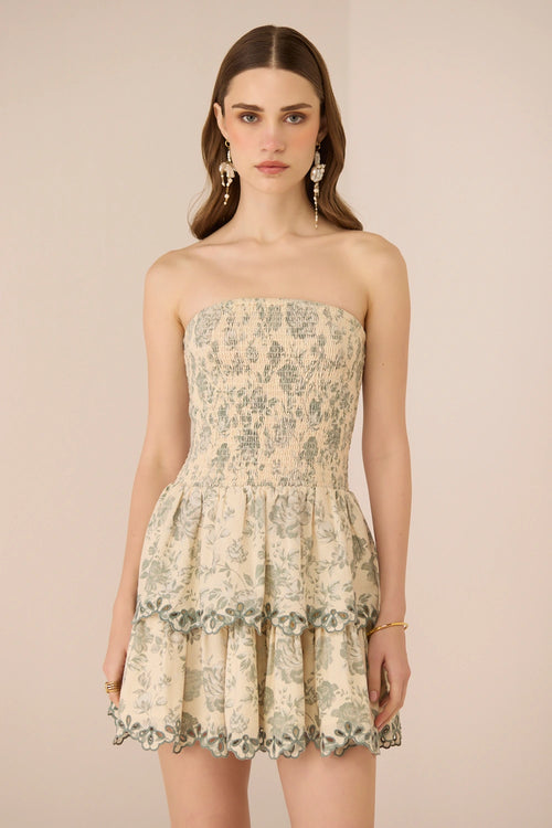Apricot Mini Wildflower Sage Dress