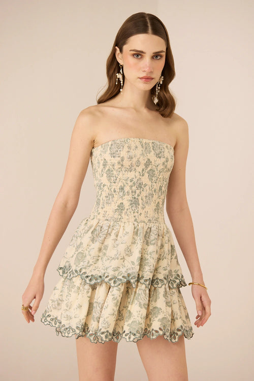 Apricot Mini Wildflower Sage Dress