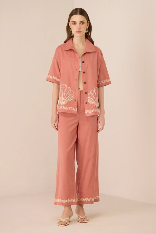 Jill Coral Pink Trousers