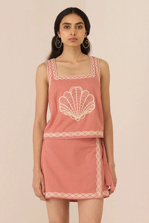 Jill Coral Top