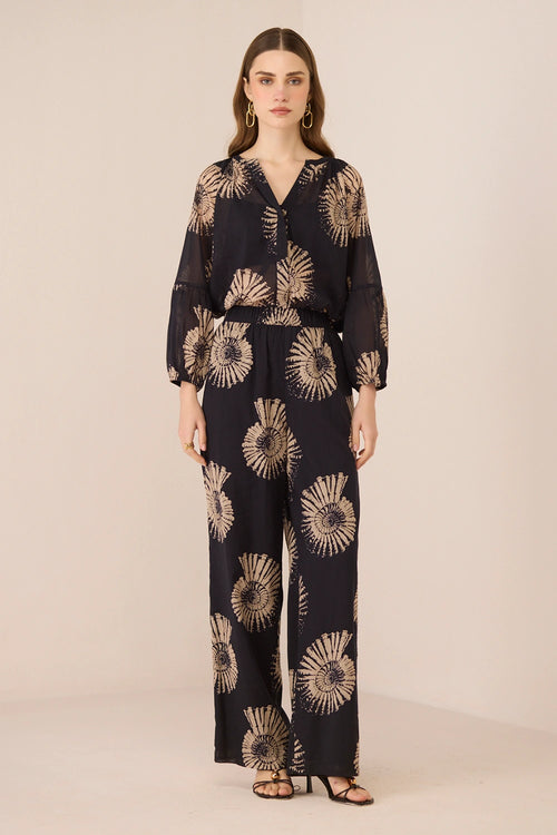 Reya Nautilus Black Trousers