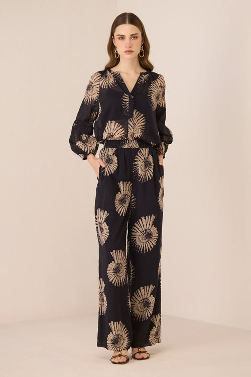 Reya Nautilus Black Trousers