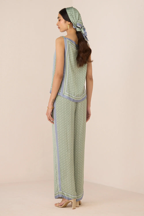 Willow Sage Pearl Top with Pants Set