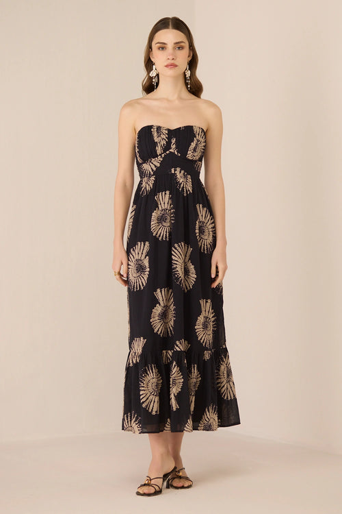 Male Maxi Nautilus Black Dress