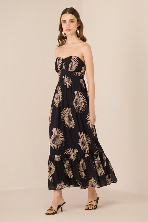Male Maxi Nautilus Black Dress