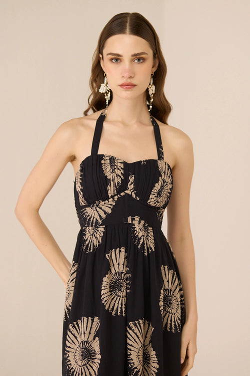 Male Maxi Nautilus Black Dress