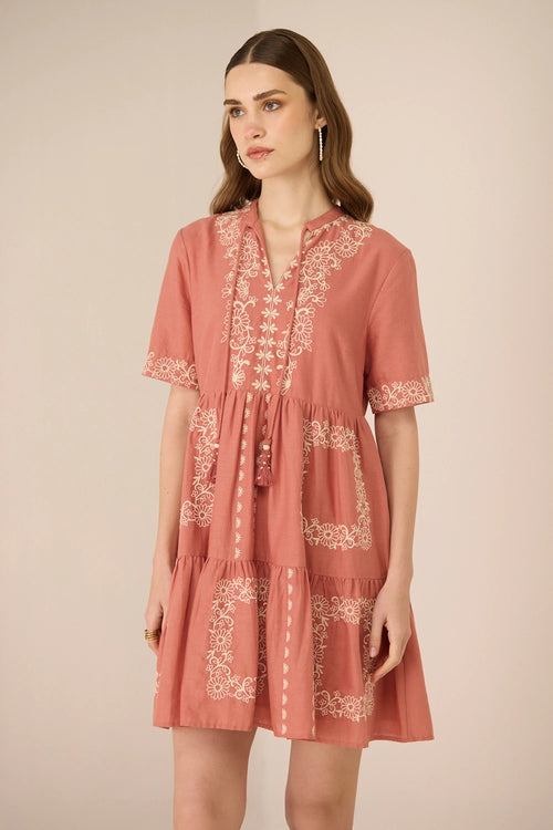 Grace Mini Faded Rose Dress