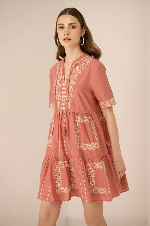 Grace Mini Faded Rose Dress