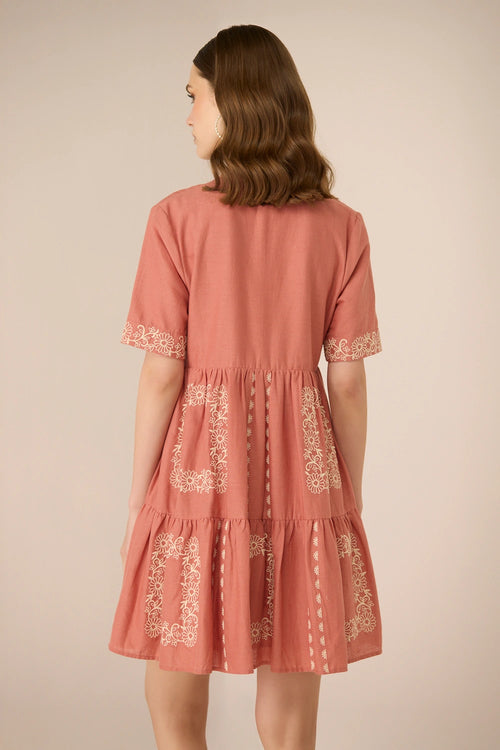 Grace Mini Faded Rose Dress