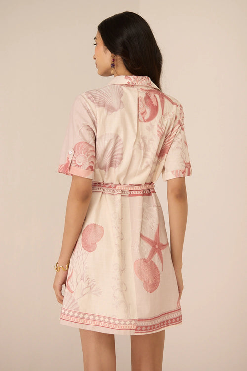 Leah Mini Marine Mauve Dress