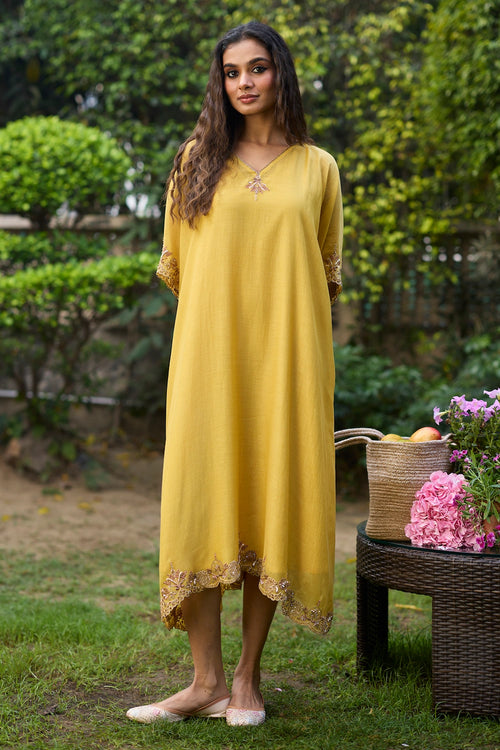 Yellow Sabr Kaftan