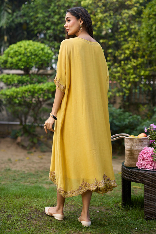 Yellow Sabr Kaftan