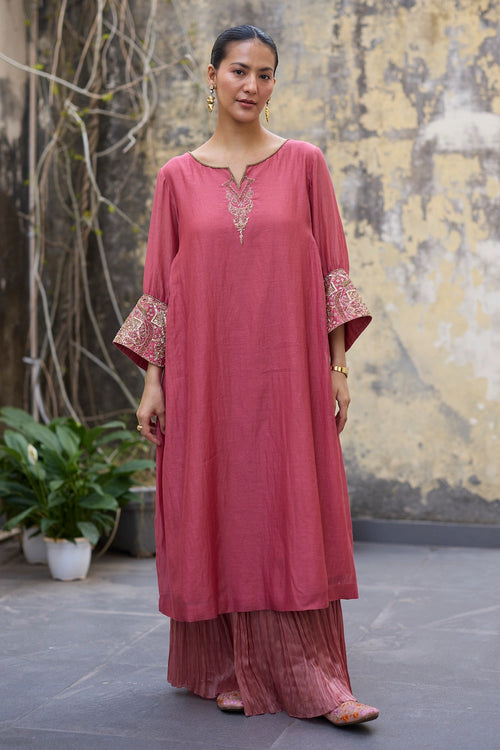 Pink Mehrab Kurta Set