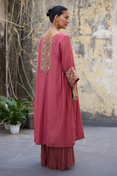 Pink Mehrab Kurta Set