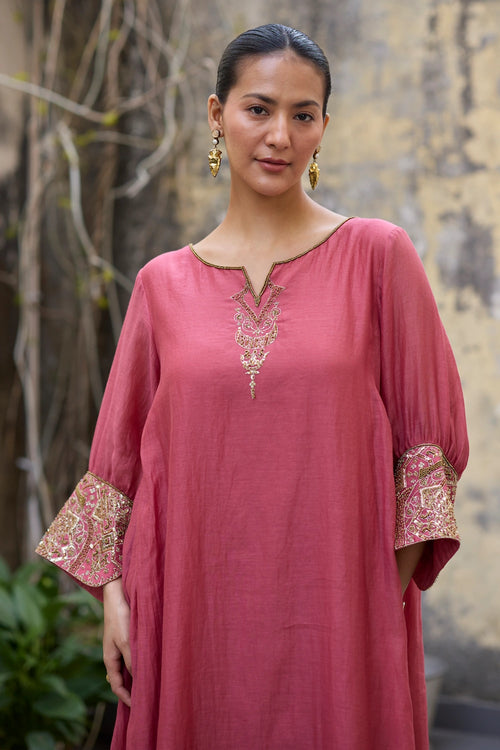 Pink Mehrab Kurta Set