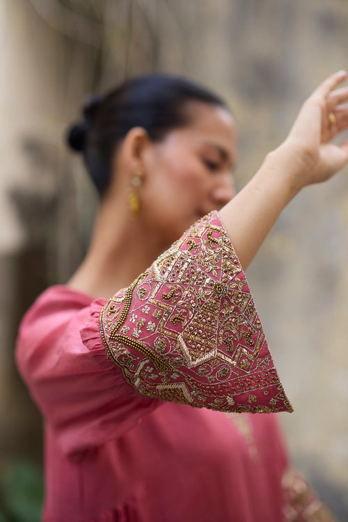 Pink Mehrab Kurta Set
